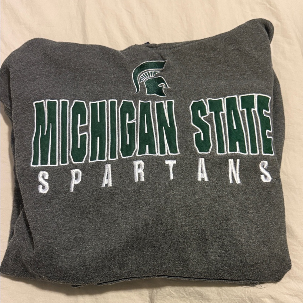 Campus Heritage Gray Michigan State Spartans Hoodie